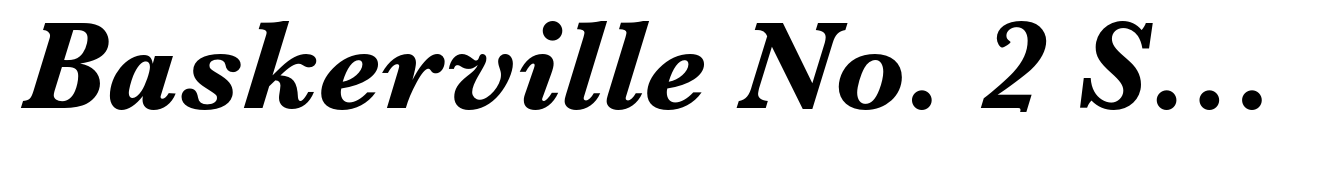 Baskerville No. 2 Std Bold Italic